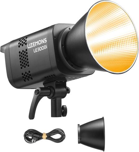 Godox Litemons LE300Bi LED Video Light,320W Bi-Color 2800K~6500K Portable Lighting Bowens Mount Continuous Lights,NFC Connection,Bluetooth App Control(Black) in Saudi Arabia