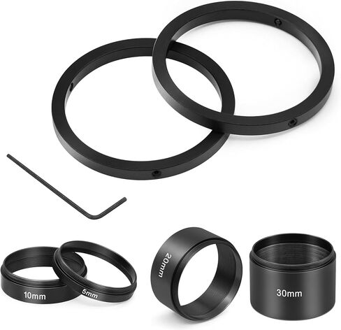Astromania Astronomical 2"/M48-extension Tube Kit for Cameras and eyepieces - Length 5mm 10mm 20mm 30mm - Bundle with - 2 Inch Eyepiece Parfocal Rings Set of Two in Saudi Arabia