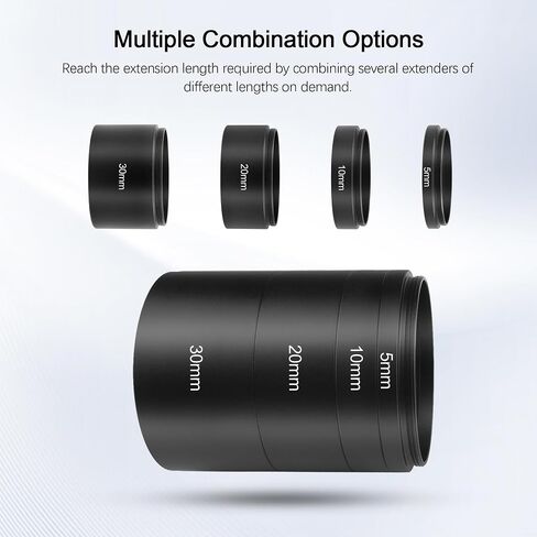 Astromania Astronomical 2"/M48-extension Tube Kit for Cameras and eyepieces - Length 5mm 10mm 20mm 30mm - Bundle with - 2 Inch Eyepiece Parfocal Rings Set of Two in Saudi Arabia
