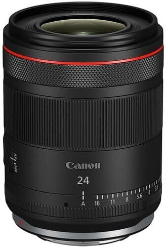عدسة كانون RF 24 ملم f/1.4 L VCM | سلسلة L-Series ذات زاوية واسعة مع فتحة f/1.4 ساطعة، وتقنية Nano USM وعازل للطقس | لتصوير المناظر الطبيعية والشوارع والتصوير الفلكي (6907C002) + حقيبة كتف + بطاقة سعة 64 جيجابايت in Saudi Arabia