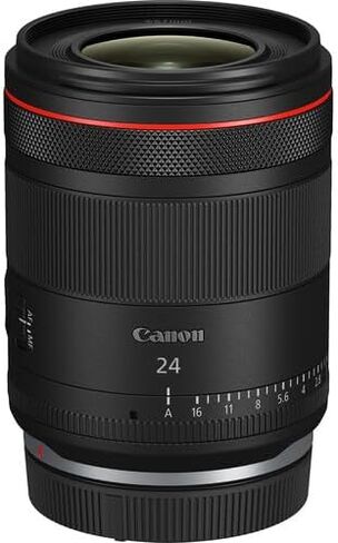 عدسة كانون RF 24 ملم f/1.4 L VCM | سلسلة L-Series ذات زاوية واسعة مع فتحة f/1.4 ساطعة، وتقنية Nano USM وعازل للطقس | لتصوير المناظر الطبيعية والشوارع والتصوير الفلكي (6907C002) + حقيبة كتف + بطاقة سعة 64 جيجابايت in Saudi Arabia
