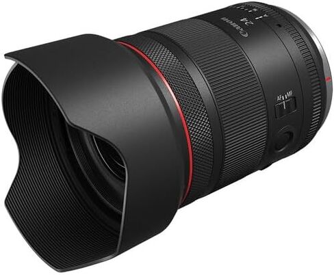 عدسة كانون RF 24 ملم f/1.4 L VCM | سلسلة L-Series ذات زاوية واسعة مع فتحة f/1.4 ساطعة، وتقنية Nano USM وعازل للطقس | لتصوير المناظر الطبيعية والشوارع والتصوير الفلكي (6907C002) + حقيبة كتف + بطاقة سعة 64 جيجابايت in Saudi Arabia