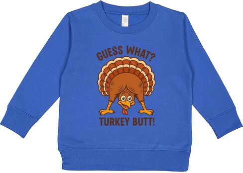 inktastic Guess What Turkey Butt Toddler Sweatshirt in Saudi Arabia