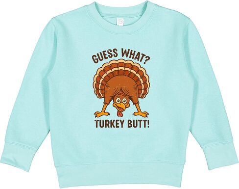 inktastic Guess What Turkey Butt Toddler Sweatshirt in Kuwait
