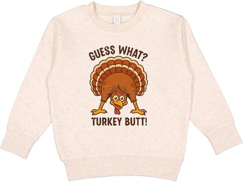 inktastic Guess What Turkey Butt Toddler Sweatshirt in Kuwait