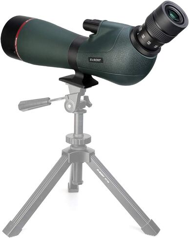SVBONY SV406P نطاقات اكتشاف بزاوية 20-60x80، نطاق رصد ثنائي التركيز ED لمشاهدة الطيور، نطاقات اكتشاف مقاومة للماء IPX7 لمشاهدة الحياة البرية، متوافق مع كاميرا WiFi SC001 in Kuwait