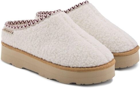 شبشب BEARPAW Snuggle Martis للسيدات - 3190 واط أبيض شتوي - 8 متوسط in Saudi Arabia
