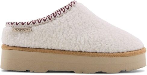شبشب BEARPAW Snuggle Martis للسيدات - 3190 واط أبيض شتوي - 8 متوسط in Saudi Arabia