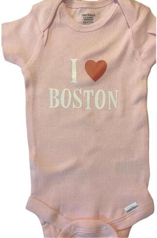 I love boston baby onesie ® girl clothes southie infant boy one piece bodysuit shower gift in Saudi Arabia