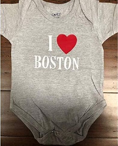 I love boston baby onesie ® girl clothes southie infant boy one piece bodysuit shower gift in Saudi Arabia