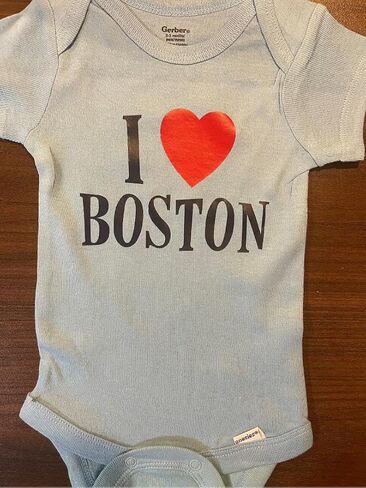 I love boston baby onesie ® girl clothes southie infant boy one piece bodysuit shower gift in Saudi Arabia