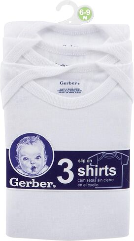 قميص Gerber Baby-Girls 3 قطع بأكمام قصيرة وسهل الارتداء in Kuwait