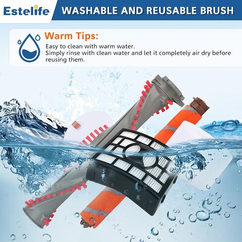 قطع غيار فلتر مكنسة كهربائية للفرشاة الدوارة UV810 لـ Shark DuoClean NV801، NV800، NV800W، NV801Q، NV803، مكنسة كهربائية عمودية تعمل بالرفع السريع، الجزء # 1147FT800 & 1148FT800 & XHF680 & XFF680 in Kuwait