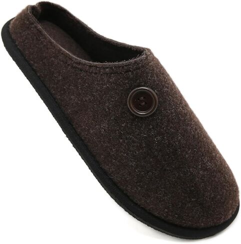 Mens Womens Cozy Memory Foam Scuff Slippers Slip On Warm House Shoes Indoor Home Bedroom Slippers With Rubber Sole in Kuwait