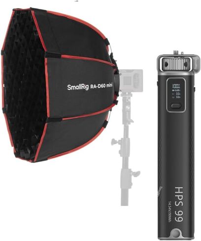 SmallRig RA-D60 Parabolic Softbox and 99Wh/6800mAh Battery Grip in Saudi Arabia