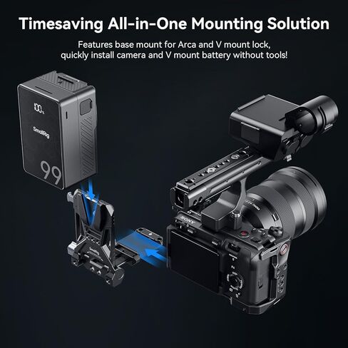 SMALLRIG Foldable V Mount Battery Plate and 240W USB C to USB C Cable in Saudi Arabia