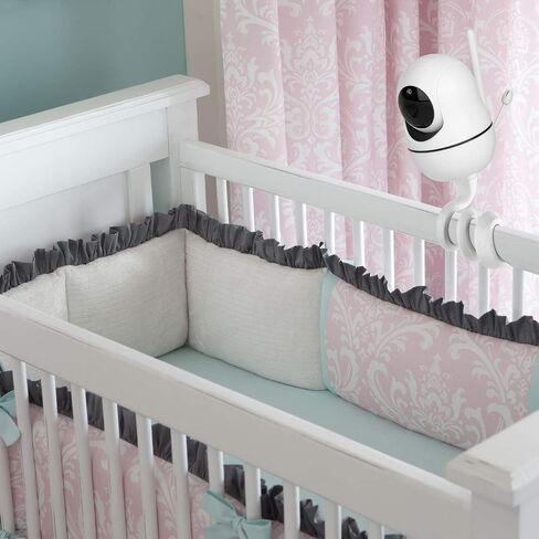 Monitor Mount Compatible with HelloBaby, Baby Camera Mount Holder with Gooseneck Arm & Silicone Surface for Monitor Crib Use in Saudi Arabia
