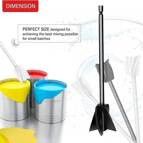 Generic 2-Pack Mixing Paddles for Drill: Efficient Paint & Resin Mixer Attachments in Saudi Arabia