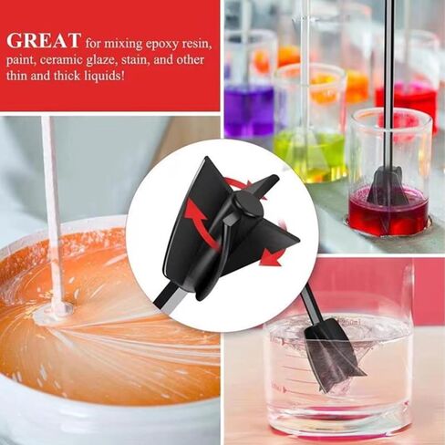 Generic 2-Pack Mixing Paddles for Drill: Efficient Paint & Resin Mixer Attachments in Saudi Arabia