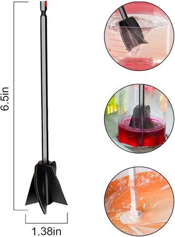 Generic 2-Pack Mixing Paddles for Drill: Efficient Paint & Resin Mixer Attachments in Saudi Arabia
