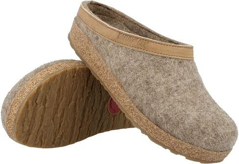 شبشب HAFLINGER نسائي من الصوف مفتوح الظهر، بيج، 5 in Kuwait