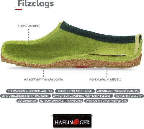 شبشب HAFLINGER نسائي من الصوف مفتوح الظهر، بيج، 5 in Kuwait