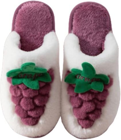 Nevka Fuzzy Fruit Slipper for a Kawaii Winter Fluffy Comfort with Adorable Design Thick Plush Warm Cute Aesthetic Delight in Saudi Arabia