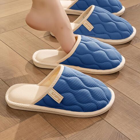 Comfortable Slippers for Women Men, Non-Slip Soft House Shoes for Indoor Home Use in Saudi Arabia