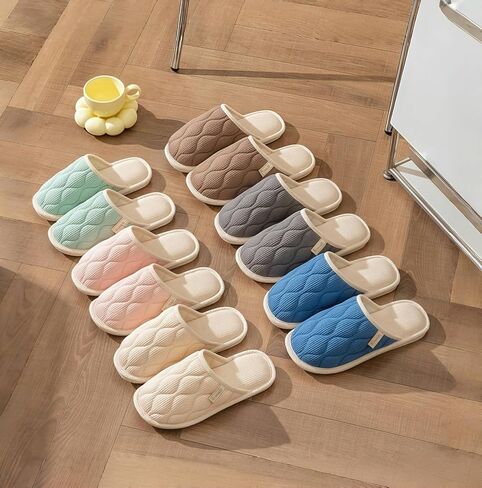 Comfortable Slippers for Women Men, Non-Slip Soft House Shoes for Indoor Home Use in Saudi Arabia