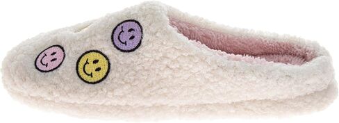 Josmo Women Fuzzy Slippers Cozy Slip-On House Shoes Cute Heart Smiley Face Plush Soft Warm Comfy Slides Size 5-10 US Womens in Saudi Arabia