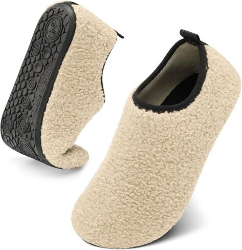House Slippers for Women Men Cozy Indoor House Bedroom Shoes Portable Washable Travel Slippers Socks with Non Slip Sole in Saudi Arabia