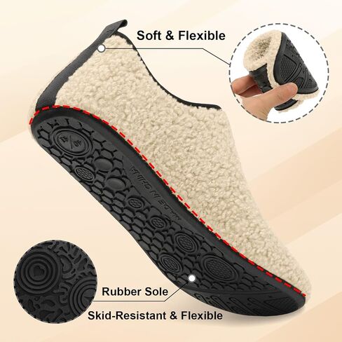 House Slippers for Women Men Cozy Indoor House Bedroom Shoes Portable Washable Travel Slippers Socks with Non Slip Sole in Saudi Arabia