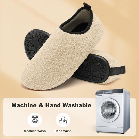 House Slippers for Women Men Cozy Indoor House Bedroom Shoes Portable Washable Travel Slippers Socks with Non Slip Sole in Saudi Arabia