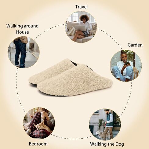 House Slippers for Women Men Cozy Indoor House Bedroom Shoes Portable Washable Travel Slippers Socks with Non Slip Sole in Saudi Arabia