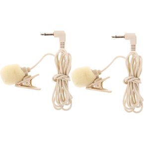 ibasenice 2pcs Lapel Microphone Professional Recording Mic for Computer Vlogging Camcorder Phone Smartphone in Kuwait