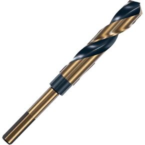 5/8" Reduced Shank Twist Drill Bit(Black, Gold) Industrial HSS Drill Bit Cobalt Drill Bit for Metal Working, General Building Engineering, Automotive Use in Saudi Arabia