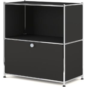 32.5-Inch Flip-Top Side Table & Buffet Cabinet with Detachable Wheels, Ample Storage, DIY Corner Bookshelf, Wall Shelf, Cube Organizer, Bedside Table – Modern Home Decor, White in Saudi Arabia