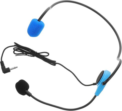 SUPVOX Headset Microphone for Interviews Adjustable and Comfortable High Fidelity Recording Mic for Vlogging Public Speaking and Fitness Activitiesblue in Saudi Arabia