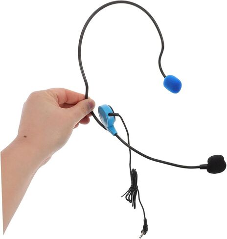 SUPVOX Headset Microphone for Interviews Adjustable and Comfortable High Fidelity Recording Mic for Vlogging Public Speaking and Fitness Activitiesblue in Saudi Arabia