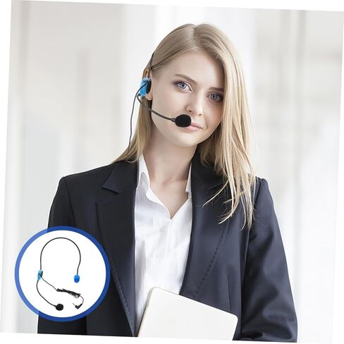 SUPVOX Headset Microphone for Interviews Adjustable and Comfortable High Fidelity Recording Mic for Vlogging Public Speaking and Fitness Activitiesblue in Saudi Arabia