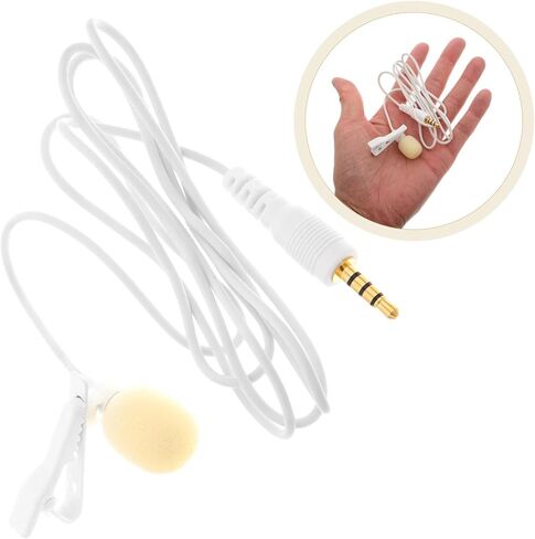 Yardwe Mini Microphone for Smartphone Clip Lavalier Mic Noise-canceling Tiny Microphone for Phone in Saudi Arabia
