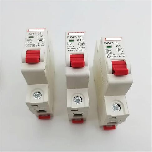 DZ47-63 1-4 Pole 6A/10A/16A/20A/32A/40A/50A/63A 400V C Type Circuit Breaker MCB 35mm Din Rail Breaking Capacity 6KA(16a) in Saudi Arabia