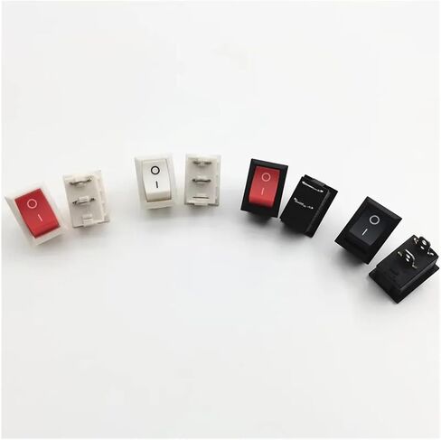 5Pcs KCD1 2PIin Boat Car Rocker Switch 6A/10A 250V/125VAC Push Button Switch(Waterproof Cap) in Saudi Arabia