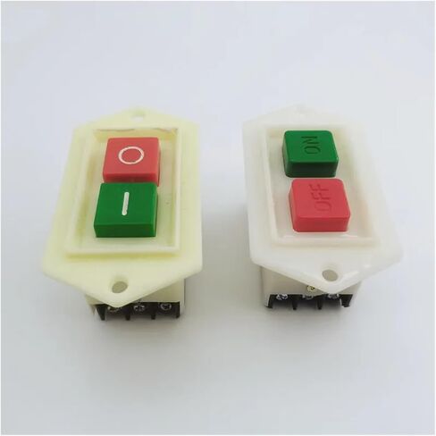 1pcs Lc3-5 Lc3-10 Start Stop Self Locking Button Switch AC 220 / 380V 10A I/O Bench Drill Grinder Cutter Switch(LC3-10) in Saudi Arabia