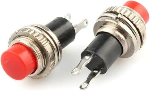 10pcs10MMSmall Button Switch Ds-316 Ds-314 Non Lock Self Reset Doorbell Horn Switch Button Switch(DS-316 Reset red,10pcs) in Saudi Arabia