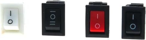 15 قطعة KCD11 3A/250V 10*15 مللي متر SPST 2/3Pin ON/Off Boat Rocker Switch لوحة قيادة السيارة شاحنة RV ATV Home (2pin أبيض) in Saudi Arabia