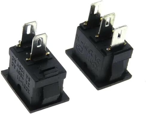 15 قطعة KCD11 3A/250V 10*15 مللي متر SPST 2/3Pin ON/Off Boat Rocker Switch لوحة قيادة السيارة شاحنة RV ATV Home (2pin أبيض) in Saudi Arabia