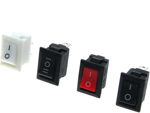 15 قطعة KCD11 3A/250V 10*15 مللي متر SPST 2/3Pin ON/Off Boat Rocker Switch لوحة قيادة السيارة شاحنة RV ATV Home (2pin أبيض) in Saudi Arabia