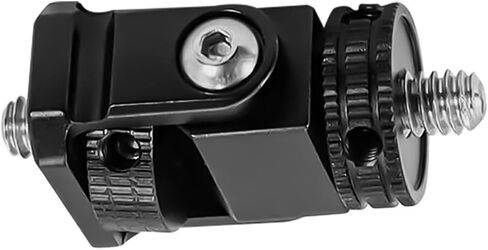 Small Adjustable Snail PTZ for Fill Light Cameras and Monitors with 1/4 Thread Aluminum Alloy Construction Black in Saudi Arabia