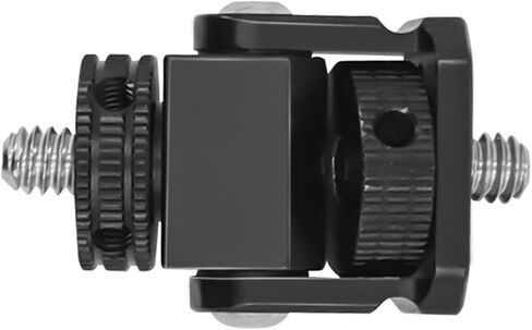 Small Adjustable Snail PTZ for Fill Light Cameras and Monitors with 1/4 Thread Aluminum Alloy Construction Black in Saudi Arabia